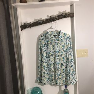 Banana Republic XL long sleeve floral button up